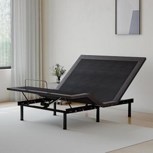 EGOHOME Split King Adjustable Bed Frame and 14 inch Memory Foam Mattress, Wireless Remote Adjustable Bed Base with 12″ Metal Legs and Head and Foot Incline, Zero Gravity, Easy Assembly(Queen)