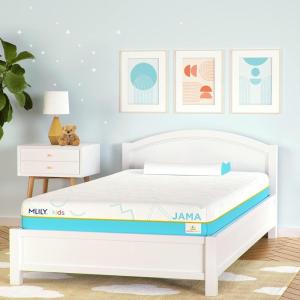 MLILY 7 Inch Twin Mattress for Kids, Memory Foam Bunk Bed Mattress, Made in The USA of US Foam and Global Materials, CertiPUR-US Certified, Medium Firm Trundle, Blue